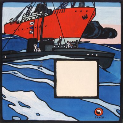 Zonder titel (marineactie) door H. Lyman Sayen