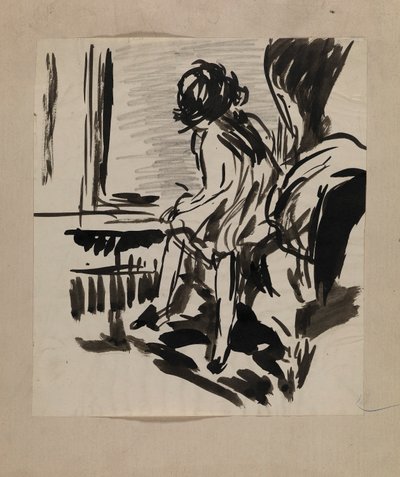 Zonder titel (Zittende figuur) door H. Lyman Sayen