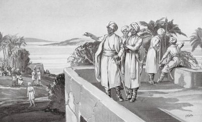 Humphrey Cooke neemt bezit van Bombay door H. M. (after) Burton
