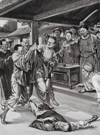 De patriottische gezant (litho) door H. M. (after) Burton