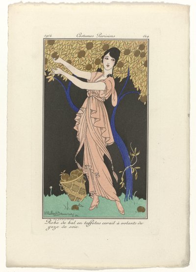 Journal des Dames et des Modes, Costumes Parisiens, 1914, No. 149: Robe de bal door H. Robert Dammy
