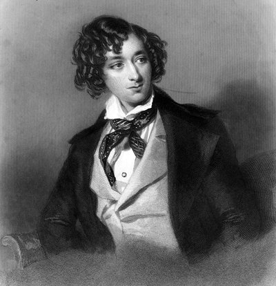Benjamin Disraeli, 19e-eeuwse Britse conservatieve staatsman en schrijver door H. Robinson