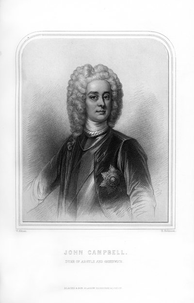 John Campbell, Hertog van Argyll en Greenwich, Schotse soldaat en staatsman door H. Robinson