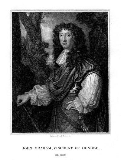 John Graham van Claverhouse, 1e Burggraaf Dundee, Schotse Jacobitische commandant, 1829 door H. Robinson