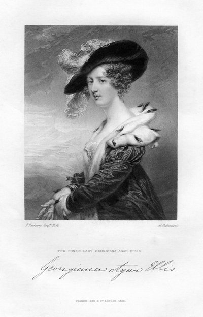 Lady Georgina Agar-Ellis, 19e eeuw door H. Robinson