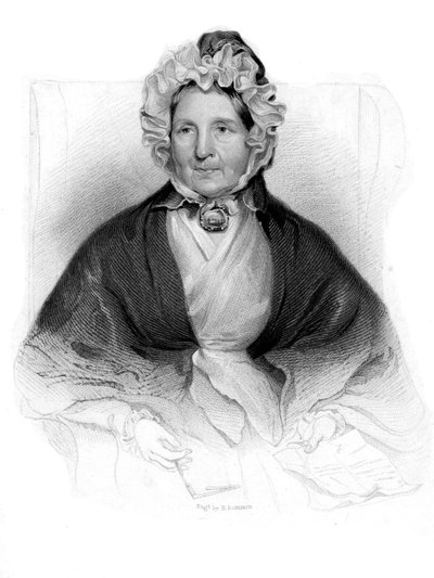 Mevrouw Dunlop van Dunlop, beschermheer van Robbie Burns door H. Robinson