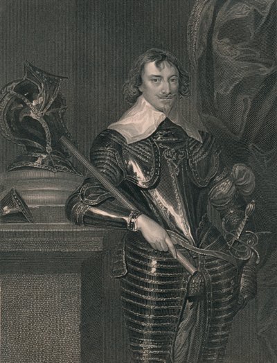 Robert Rich, Graaf van Warwick, ca. 1630s, vroeg-midden 19e eeuw door H. Robinson