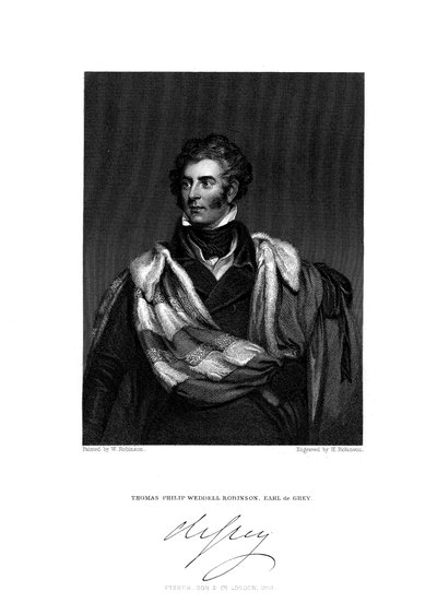 Thomas Philip Robinson, 2e Graaf de Grey door H. Robinson