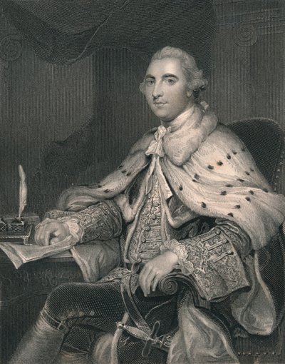 William Fitz-Maurice Petty, Eerste Markies van Lansdowne, ca. 1766, vroeg-midden 19e eeuw door H. Robinson
