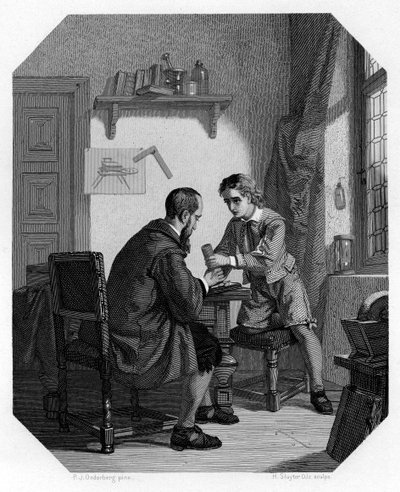 Hans Jansen en zijn zoon Sacharias, c1870 door H. Sluyter