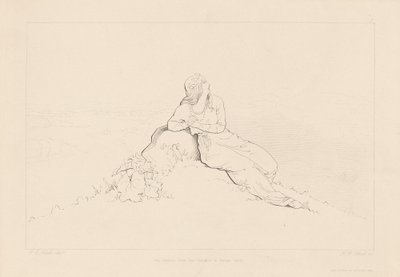De zonsopgang bracht haar gedachten naar Europa door H. W. Collard, after George Elgar Hicks