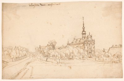 Het klooster Roosendael in Walem, tussen geboomte door H. van Wel (attributed to)