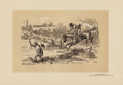 Jachtschetsen, nr. 9, Kijk Uit door Hablot Knight (1815 92) Browne