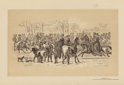 Rotten Row, Nr. 2, Zoals het is (gravure) door Hablot Knight (1815 92) Browne