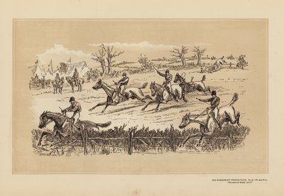De Tumbletown Steeple-Chase, nr. 11, De Laatste Hek door Hablot Knight (1815 92) Browne