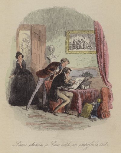 Illustratie voor Lewis Arundel of The Railroad of Life door Frank E Smedley door after Hablot Knight Browne
