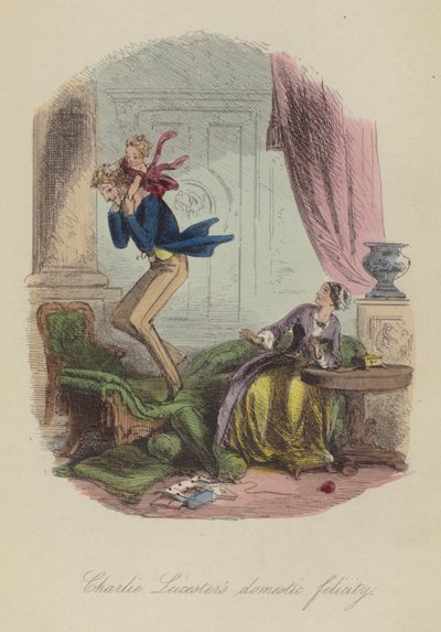 Illustratie voor Lewis Arundel of The Railroad of Life door Frank E Smedley door after Hablot Knight Browne