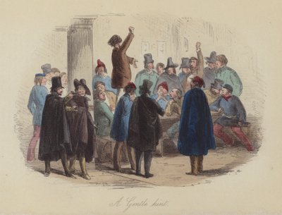 Illustratie voor Lewis Arundel of The Railroad of Life door Frank E Smedley door after Hablot Knight Browne