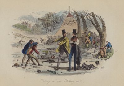 Illustratie voor Lewis Arundel of The Railroad of Life door Frank E Smedley door after Hablot Knight Browne