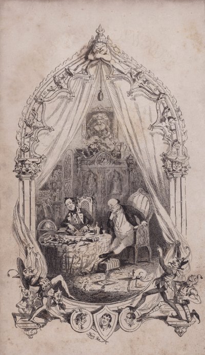 Samuel Pickwick en Alfred Jingle, illustratie uit Charles Dickens