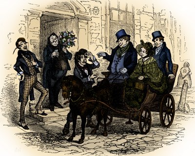 Het Oude Curiosity Shop door Hablot Knight Browne