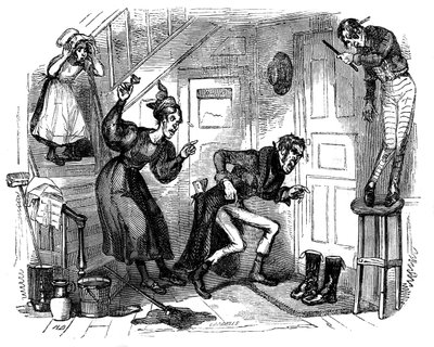 Het Oude Curiosity Shop door Hablot Knight Browne