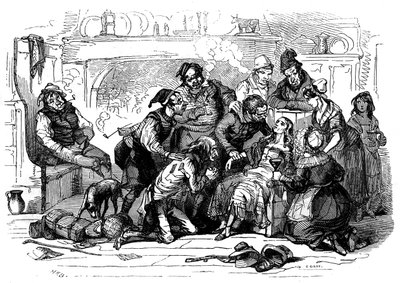 Het oude rariteitenkabinet van Charles Dickens door Hablot Knight Browne