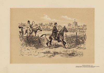 Jachtschetsen, Nr. 11, Een Sportieve Dominee door Hablot Knight (1815 92) Browne