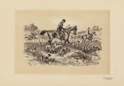 Jachtschetsen, nr. 1, Op weg naar de dekking door Hablot Knight (1815 92) Browne
