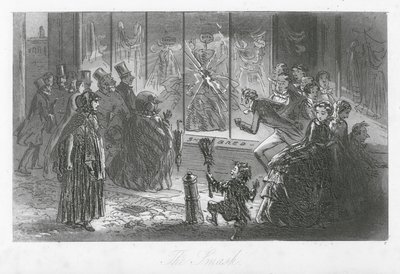Londense straten: De Smash door Hablot Knight (1815 92) Browne