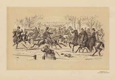 Rotten Row, nr. 1, Zoals het was door Hablot Knight (1815 92) Browne
