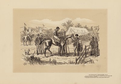 The Tumbletown Steeple-Chase, No 12, Na de race door Hablot Knight (1815 92) Browne