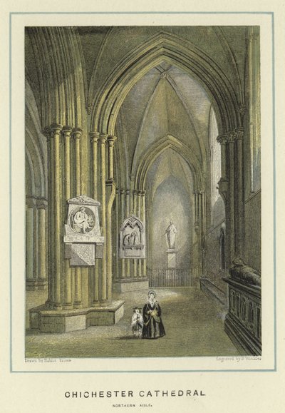 Kathedraal van Chichester, noordelijke gang door Hablot Knight Browne