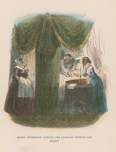 Illustratie voor Martin Chuzzlewit door Hablot Knight Browne