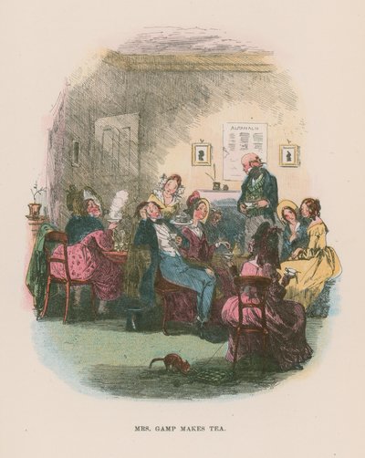 Illustratie voor Martin Chuzzlewit door Hablot Knight Browne