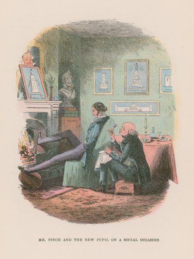 Illustratie voor Martin Chuzzlewit door Hablot Knight Browne