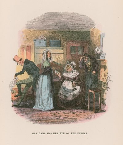 Illustratie voor Martin Chuzzlewit door Hablot Knight Browne