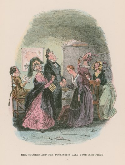 Illustratie voor Martin Chuzzlewit door Hablot Knight Browne