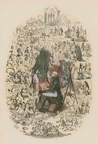 Illustratie voor Martin Chuzzlewit door Hablot Knight Browne