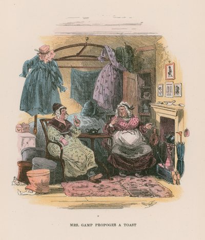 Illustratie voor Martin Chuzzlewit door Hablot Knight Browne