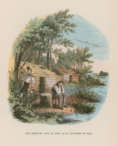Illustratie voor Martin Chuzzlewit door Hablot Knight Browne