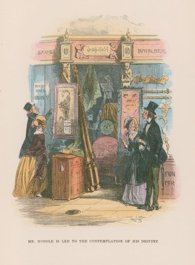 Illustratie voor Martin Chuzzlewit door Hablot Knight Browne