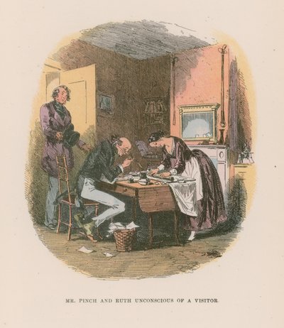 Illustratie voor Martin Chuzzlewit door Hablot Knight Browne
