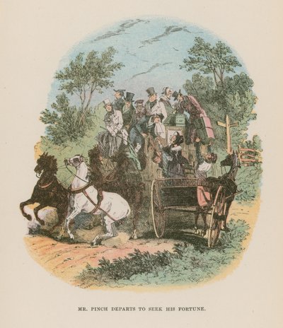 Illustratie voor Martin Chuzzlewit door Hablot Knight Browne