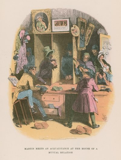 Illustratie voor Martin Chuzzlewit door Hablot Knight Browne