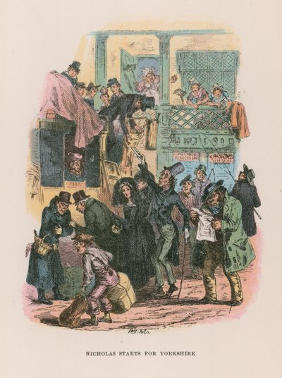 Illustratie voor Nicholas Nickleby door Hablot Knight Browne
