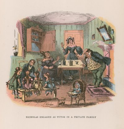 Illustratie voor Nicholas Nickleby door Hablot Knight Browne
