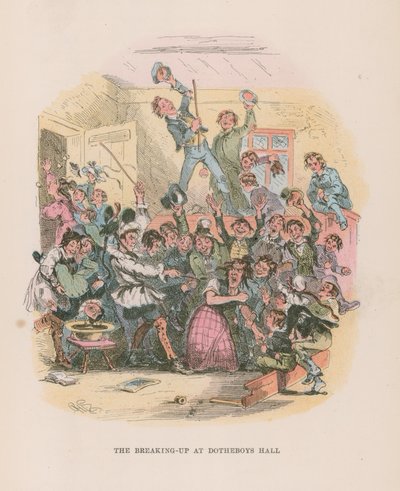 Illustratie voor Nicholas Nickleby door Hablot Knight Browne