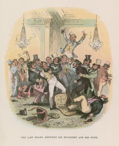 Illustratie voor Nicholas Nickleby door Hablot Knight Browne