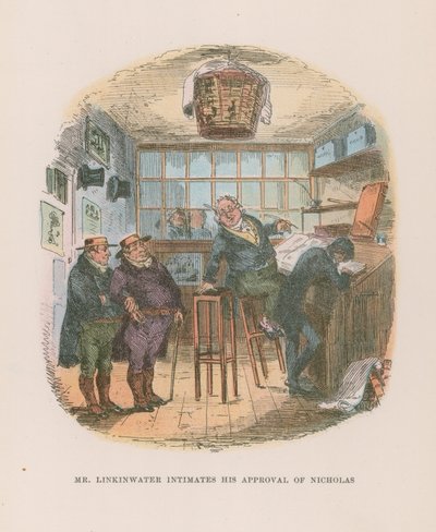 Illustratie voor Nicholas Nickleby door Hablot Knight Browne